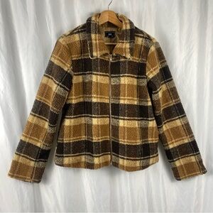Have Women’s Plaid Teddy Jacket Size Large